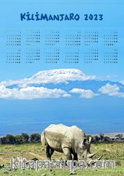 2023 Takvimli Poster - Yüksekler - Kilimanjaro