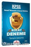 KPSS Genel Yetenek Genel Kültür Kolay 3 Deneme Tamamı Çözümlü 