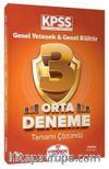 KPSS Genel Yetenek Genel Kültür Orta 3 Deneme Tamamı Çözümlü 