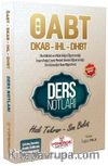 ÖABT Din Kültürü ve Ahlak Bilgisi ve DHBT Ders Notları 