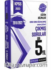 2023 KPSS Eğitim Bilimleri Konu Konu Düzenlenmiş Tamamı Çözümlü Çıkmış Sorular Son 5 Sınav