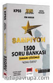 2023 KPSS Eğitim Bilimleri Tüm Dersler Tamamı Çözümlü Şampiyon 1500 Soru Bankası