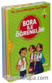 Bora İle Öğrenelim Öyküleri (8 Kitap Set-7+Yaş Renkli Resimli)