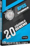 2016 KPSS Genel Kültür Vatandaşlık 20 Çözümlü Deneme