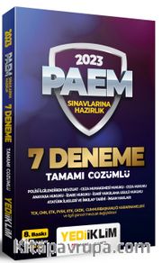 2023 PAEM Sınavlarına Hazırlık Tamamı Çözümlü 7 Deneme