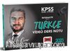 2023 KPSS Genel Yetenek İnteraktif Serisi Türkçe Video Ders Notları