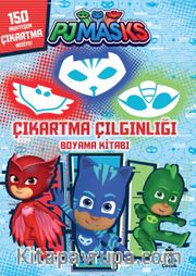 Pjmask Çıkartma Çılgınlığı Boyama Kitabı