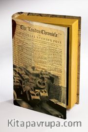 Kitap Şeklinde Ahşap Hediye Kutu - Gazete Nostalji
