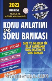 2023 MEB EKYS Müdür ve Müdür Yardımcılığı Konu Anlatımlı Soru Bankası