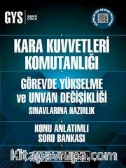 2023 Kara Kuvvetleri Komutanlığı Görevde Yükselme ve Unvan Değişikliği Konu Anlatımlı Soru Bankası