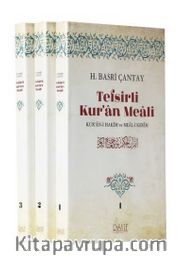 Tefsirli Kur'an Meali <br /> Kur'an-ı Hakim ve Meal-i Kerim 3 Cilt (Tam Metin)