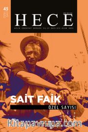 Hece Dergisi Sayı: 313 Ocak 2023 Özel Sayı:45 Sait Faik Özel Sayısı