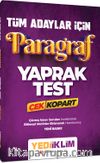 Tüm Adaylar İçin Paragraf Çek Kopart Yaprak Test