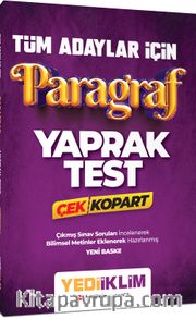 Tüm Adaylar İçin Paragraf Çek Kopart Yaprak Test
