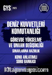 2023 GYS Deniz Kuvvetleri Komutanlığı Görevde Yükselme Konu Anlatımlı Soru Bankası