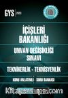 2023 İçişleri Bakanlığı Unvan Değişikliği Sınavı Teknikerlik-Teknisyenlik Konu Anlatımlı Soru Bankası