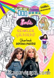 Barbie Renkler Çıldırdı Çıkartmalı Boyama Partisi
