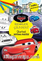 Disney Pıxar Arabalar Renkler Çıldırdı Çıkartmalı Boyama Partisi