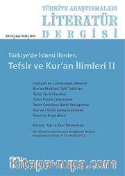 Türkiye Araştırmaları Literatür Dergisi Bahar 2012 Cilt 10 Sayı:19-20