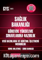 2023 Sağlık Bakanlığı Görevde Yükselme Sınavlarına Hazırlık Veri Hazırlama ve Kontrol İşletmeni Memurluk Konu Anlatımlı