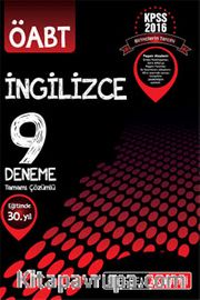2016 KPSS ÖABT İngilizce Tamamı Çözümlü 9 Deneme 