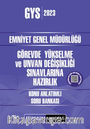 2023 Emniyet Genel Müdürlüğü Görevde Yükselme ve Unvan Değişikliği Konu Anlatımlı Soru Bankası