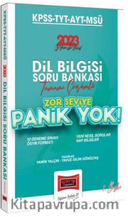 2023 KPSS-TYT-AYT-MSÜ Panik Yok Dil Bilgisi Tamamı Çözümlü Soru Bankası (Zor Seviye) 