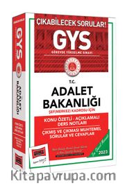 2023 Adalet Bakanlığı GYS Şef (Merkez) Kadrosu İçin Konu Özetli Açıklamalı 
