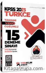 2023 KPSS Atölye Serisi Türkçe Tamamı Video Çözümlü 15 Deneme Sınavı 