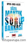 2023 KPSS DGS ALES Sözel Mantık Tamamı Çözümlü Soru Bankası