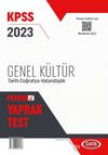 KPSS Genel Kültür Yaprak Test 