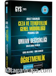 2023 Adalet Bakanlığı Ceza ve Tevkifevleri Genel Müdürlüğü Unvan Değişikliği Sın.Haz. Öğretmenlik Konu Anlatımlı Soru Bankası