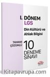 LGS I. Dönem Din Kültürü ve Ahlak Bilgisi Çözümlü 10 Deneme Sınavı