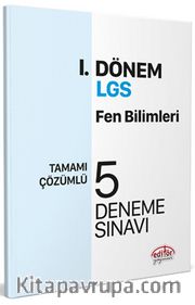 LGS I. Dönem Fen Bilimleri Çözümlü 5 Deneme Sınavı