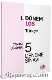 LGS I. Dönem Türkçe Çözümlü  5 Deneme Sınavı