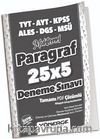 YKS TYT AYT KPSS ALES DGS MSÜ Muhtemel Paragraf 25x5 Deneme Çözümlü 