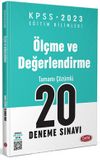 2023 KPSS Eğitim Bilimleri Ölçme ve Değerlendirme Tamamı Çözümlü 20 Deneme Sınavı 