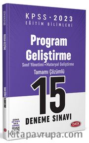2023 KPSS Eğitim Bilimleri Program Geliştirme Tamamı Çözümlü 15 Deneme Sınavı 