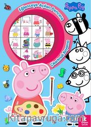 Peppa Pig Eğlenceye Açılan Pencere Çıkartmalı Boyama Kitabı
