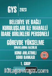 2023 Belediye ve Bağlı Kuruluşları ile Mahalli İdare Birlikleri Personeli GYS Konu Anlatımlı Soru Bankası 1.Grup
