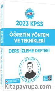 2023 Hangi KPSS Öğretim Yöntem ve Teknikleri Youtube Destekli Ders İzleme Defteri