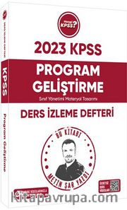 2023 Hangi KPSS Program Geliştirme Youtube Destekli Ders İzleme Defteri