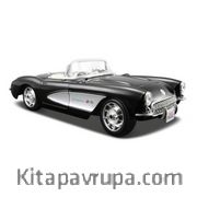  Maisto Chevrolet Corvette 1957 Model Araba - Siyah 1:24 (312758)