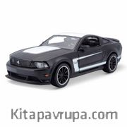 Ford Mustang Boss 302 Matte Black Model Araba 1:24 (079996)