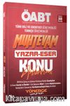 2023 ÖABT Türkçe-Edebiyat Muhtevam Yazar Eser Konu Anlatımı 