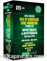 2023 Adalet Bakanlığı Ceza ve Tevkifevleri Genel Müdürlüğü Unvan Değişikliği Sınavlarına Hazırlık Müdür Yardımcılığı