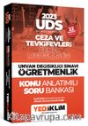 2023 UDS Adalet Bakanlığı Ceza ve Tevkifevleri Genel Müdürlüğü Unvan Değişikliği Sınavı Öğretmenlik Konu Anlatımlı Soru Bankası 
