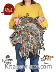 AZTEC Lion-Sürpriz Parçalı 490 Parça Hazır Puzzle (AZH35-S)