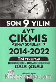 AYT Tek Kitap TM Son 9 Yılın Çıkmış Soruları