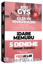 2023 GYS Adalet Bakanlığı Ceza ve Tevkifevleri Genel Müdürlüğü İdare Memuru 5 Deneme Tamamı Çözümlü